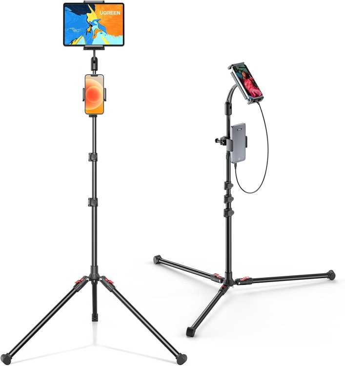 UGREEN LP585 15647 TRIPOD STAND 1.7M  FOR
TABLET AND PHONE ONLY FOR LIVESTREA