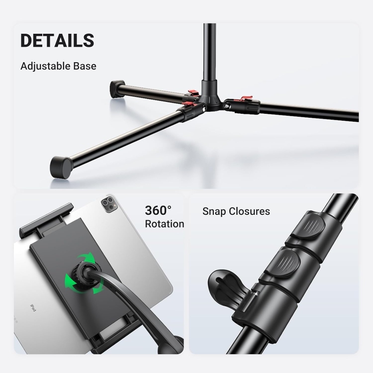 UGREEN LP585 15647 TRIPOD STAND 1.7M  FOR
TABLET AND PHONE ONLY FOR LIVESTREA