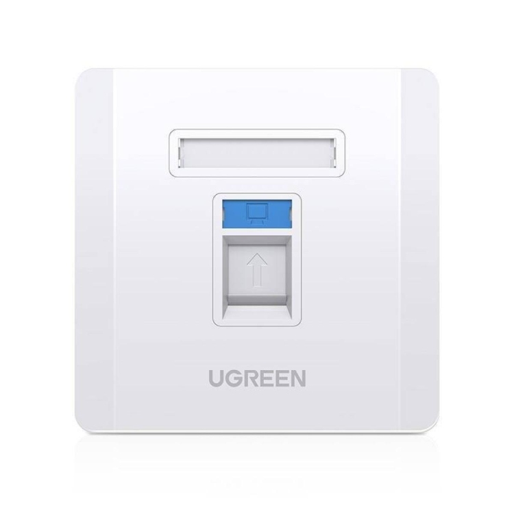 UGREEN SINGLE-PORT WALL PLATE 1 PC 80180