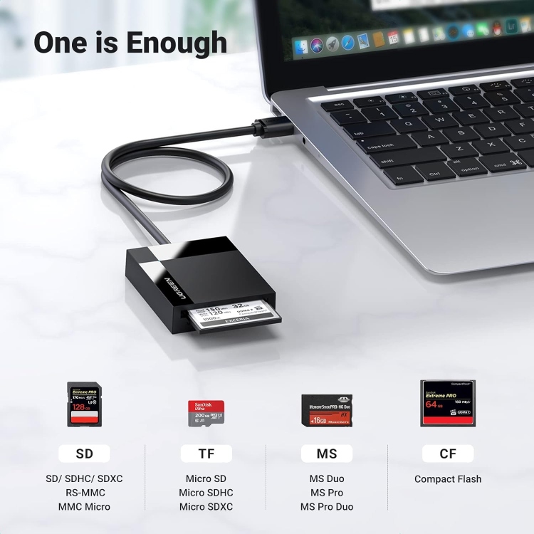 UGREEN USB 3.0 ALL-IN-ONE CARD READER
50CM 30333