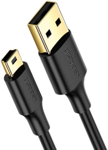 UGREEN USB 2.0 A MALE TO MINI 5 PIN MALE
CABLE 1.5M (BLACK)10385