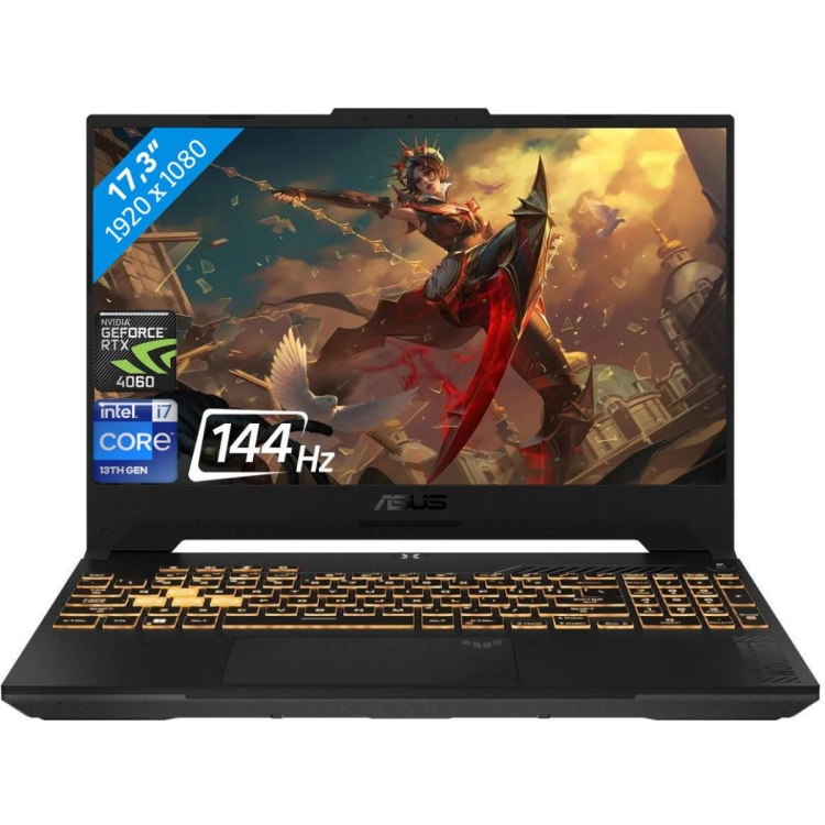 ASUS TUF GAMING F17 FX707VV-HX183 CORE™ I7-13620H, NVIDIA® GEFORCE RTX™ 4060 8GB, 16GB DDR5,1TB SSD , 17.3-INCH FHD 144HZ