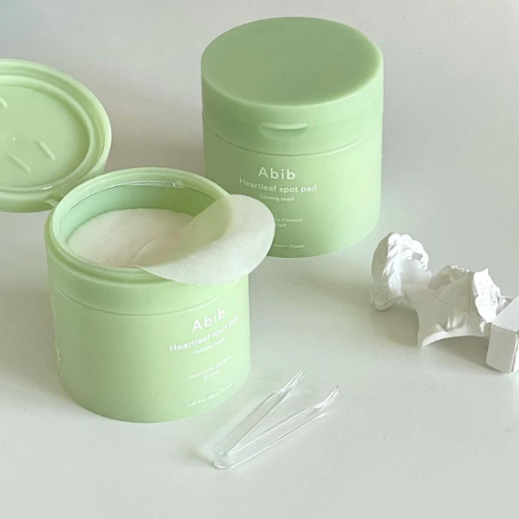 Abib Heartleaf Spot Pad Calming مسحات تهدئة البشرة وعلاج اثار الحب