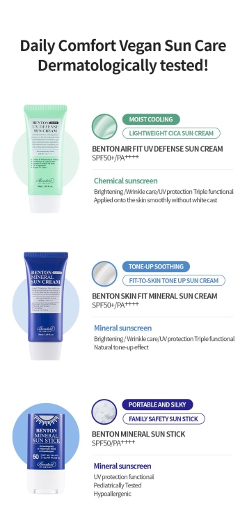 Benton, Air Fit UV Defense Sun Cream SPF 50/PA++++