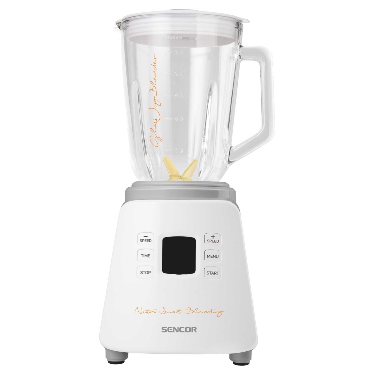 خلاط Sencor SBL 4870WH بوعاء زجاجي - قدرة 800 واط
