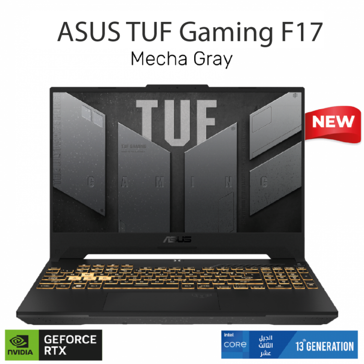 ASUS TUF GAMING F17 FX707VV-HX183 CORE™ I7-13620H, NVIDIA® GEFORCE RTX™ 4060 8GB, 16GB DDR5,1TB SSD , 17.3-INCH FHD 144HZ