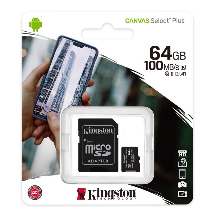 KINGSTON MEMORY CARD SD-64GB CLASS 10