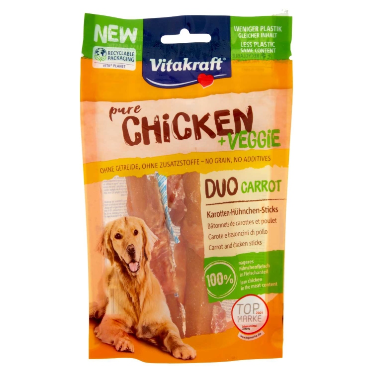 vitakraft pure chicken +veggie duo carrot