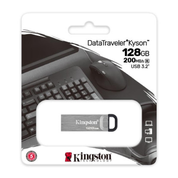 Kingston Flash 128GB DataTraveler Kyson - USB 3.2 SPEED 200MB