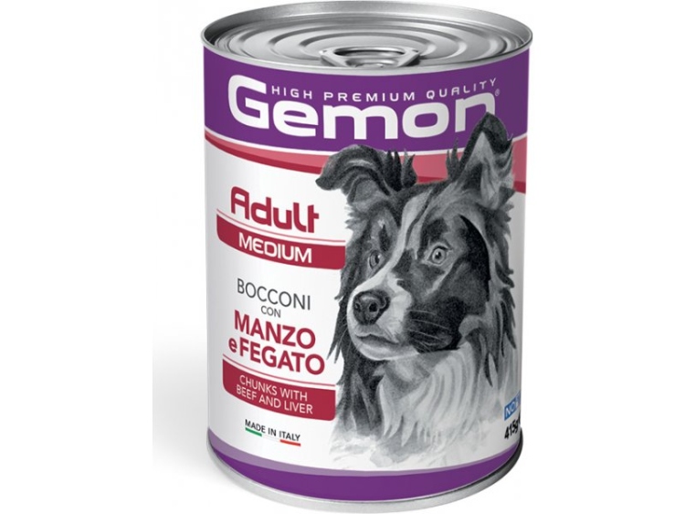 Gemon adult medium size  breeds chunks with beef&liver