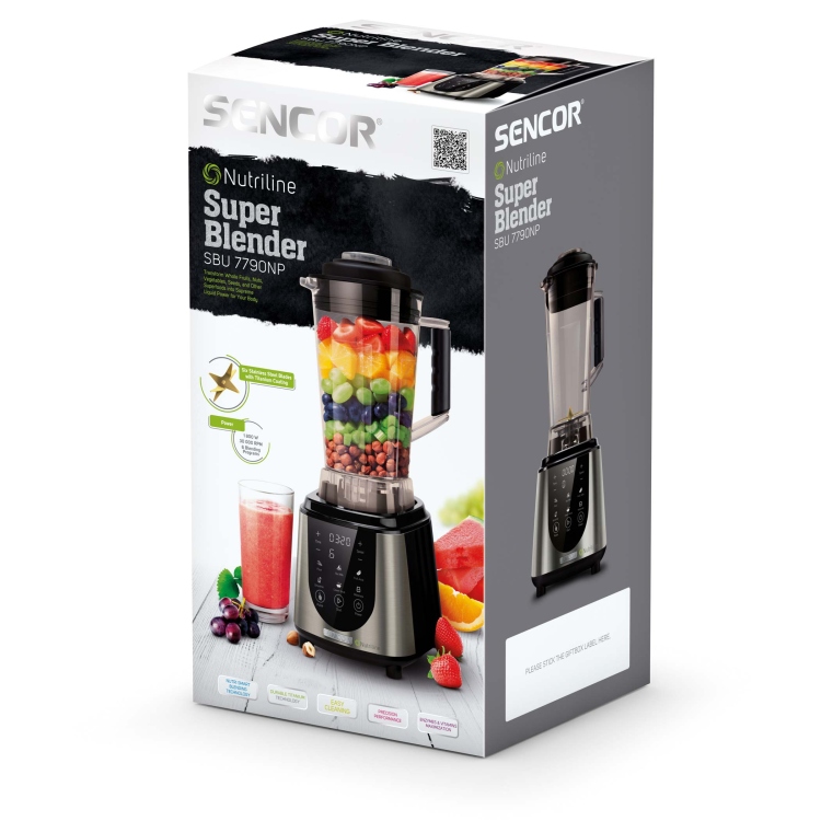 خلاط سوبر Sencor Nutriline SBU 7790NP مع شفرات ستانلس ستيل مطلية بالتيتانيوم