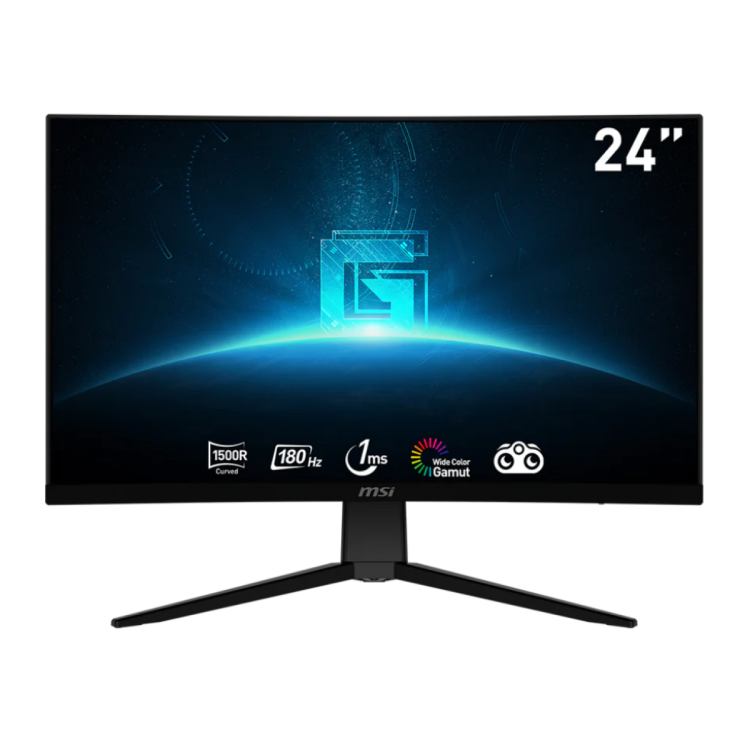 MSI GAMING MONITOR G2422C 24" INCH VA 1920 X 1080 (FHD) CURVATURE 1500R 180HZ FREESYNC PREMIUM FRAMELESS DESIGN NIGHT VISION