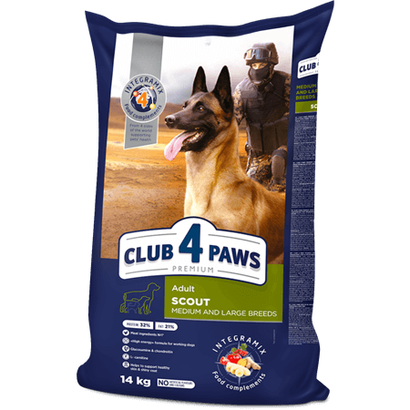 Club 4 paws Scout Adult Working Dogs (Medium And Large Breed ) 14kg