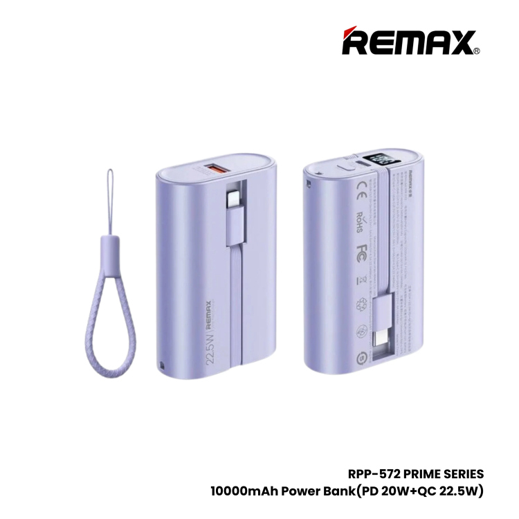 REMAX RPP-572 PD 20W+22.5W FAST CHARGE CHARGING POWER BANK 10000 MAH