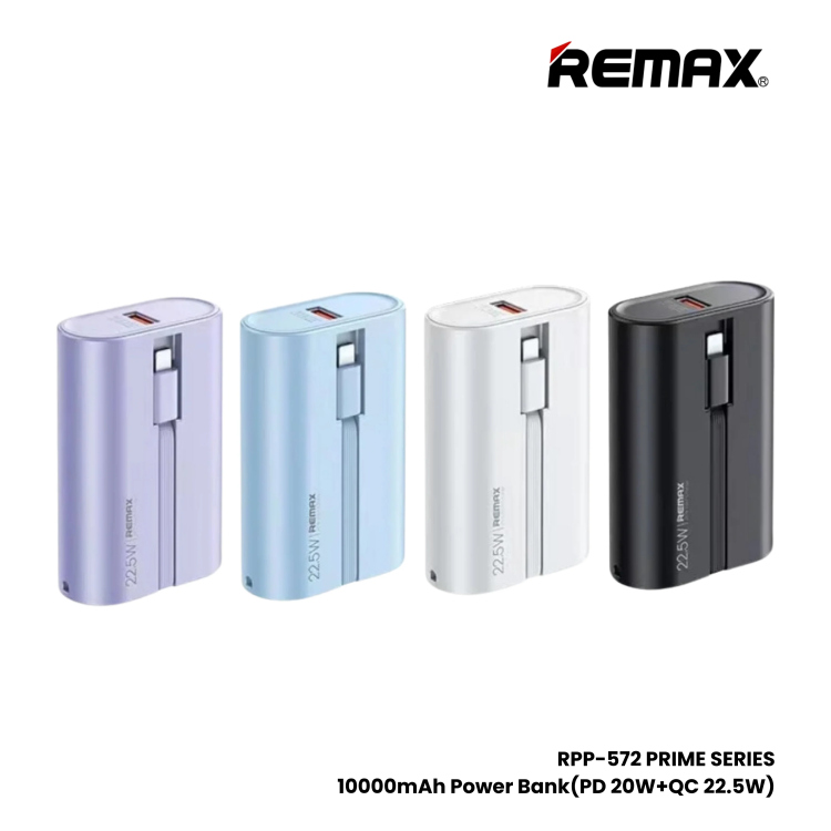 REMAX RPP-572 PD 20W+22.5W FAST CHARGE CHARGING POWER BANK 10000 MAH