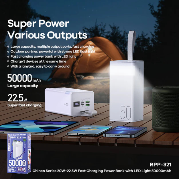 REMAX RPP-321 50000MAH CHINEN SERIES PD20W+QC22.5W