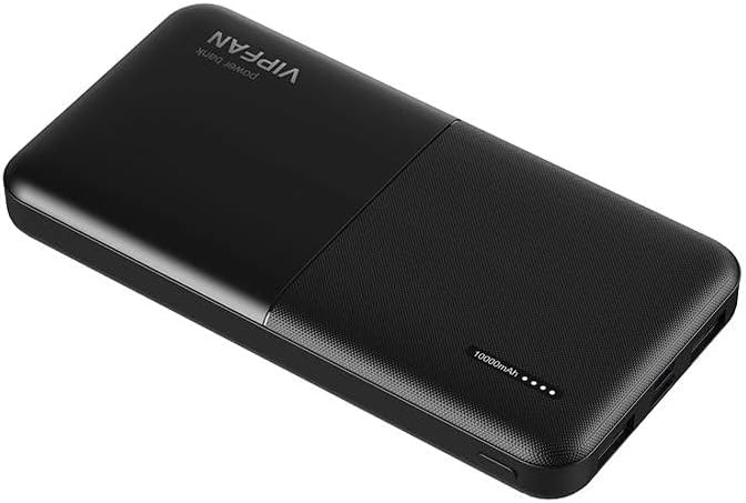 VIPFAN POWERBANK ULTRA-THIN F04 10000MAH, 2X USB (BLACK)