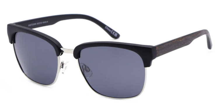 EyeframesInt-DY-PL-Midt, Retro Square Sunglasses, Assorted Colors 