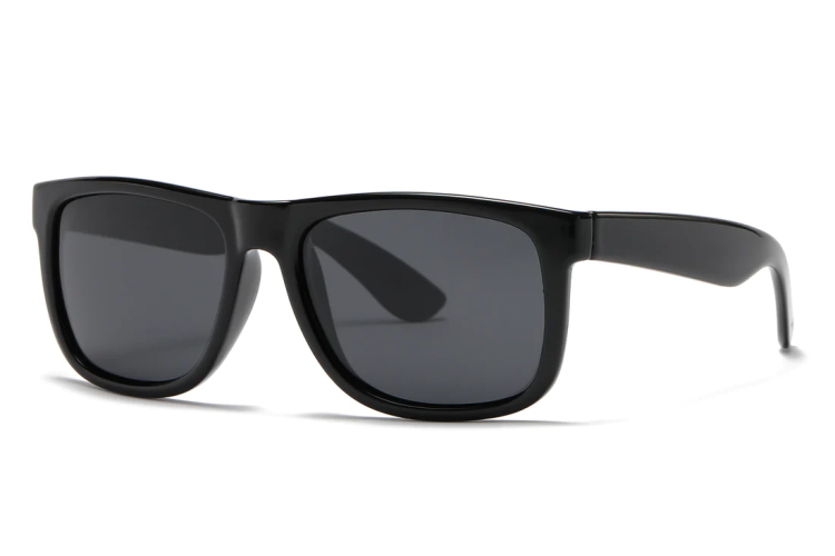 EyeframesInt-DY-PL117619, Shinny Black - Classic  Sport Sunglasses