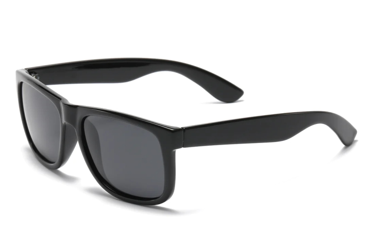 EyeframesInt-DY-PL117619, Shinny Black - Classic  Sport Sunglasses
