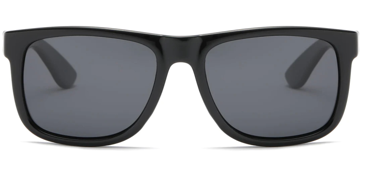 EyeframesInt-DY-PL117619, Shinny Black - Classic  Sport Sunglasses