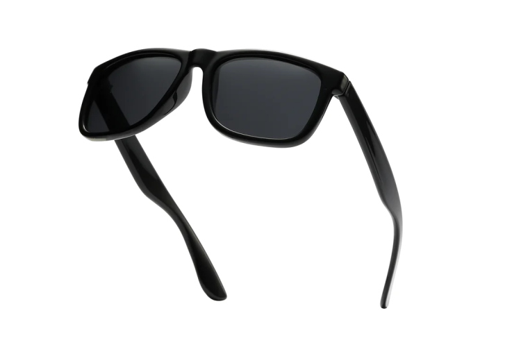 EyeframesInt-DY-PL117619, Shinny Black - Classic  Sport Sunglasses