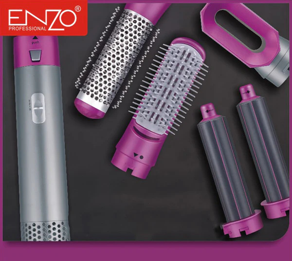 مجفف ومصفف الشعر ENZO Professional مع 5 ملحقات متعددة الوظائف
