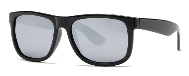 EyeframesInt-DY-PL117619, Shinny Black RVC Sunglasses, Assorted Colors