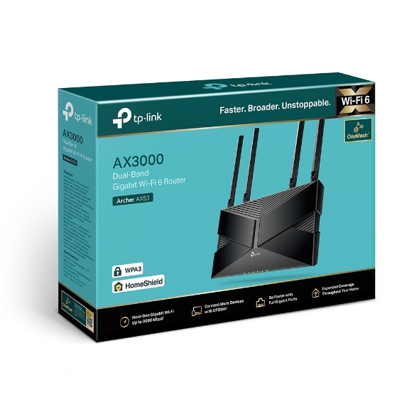 TP-LINK ARCHER AX53 AX3000 DUAL BAND GIGABIT