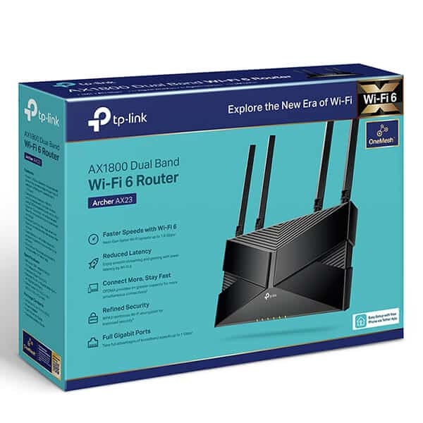 TP-LINK ARCHER AX23 AX1800 DUAL-BAND Wi-Fi 6 ROUTER WITH VPN