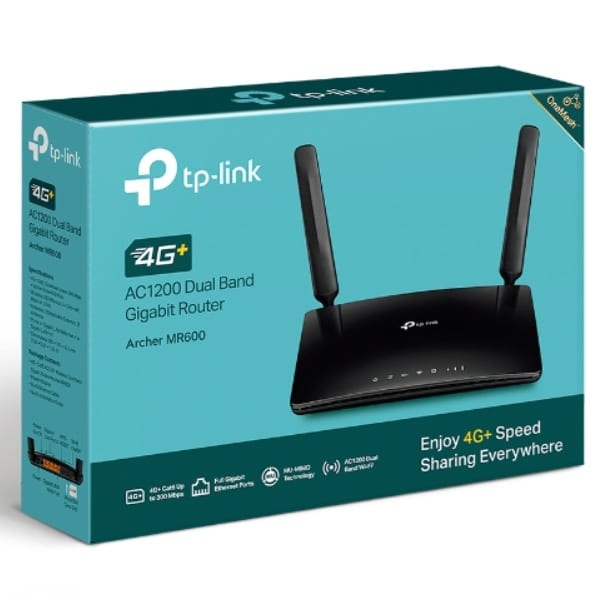 TP-LINK ARCHER MR600 4G+ CAT6 AC1200 WIRELESS DUAL BAND GIGABIT ROUTER