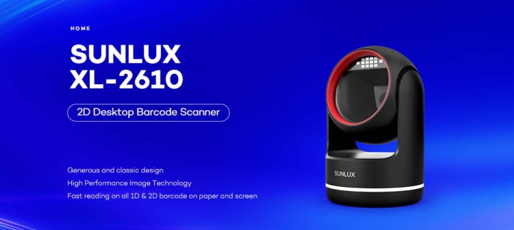 SUNLUX XL-2610 2D DESKTOP BARCODE SCANNER