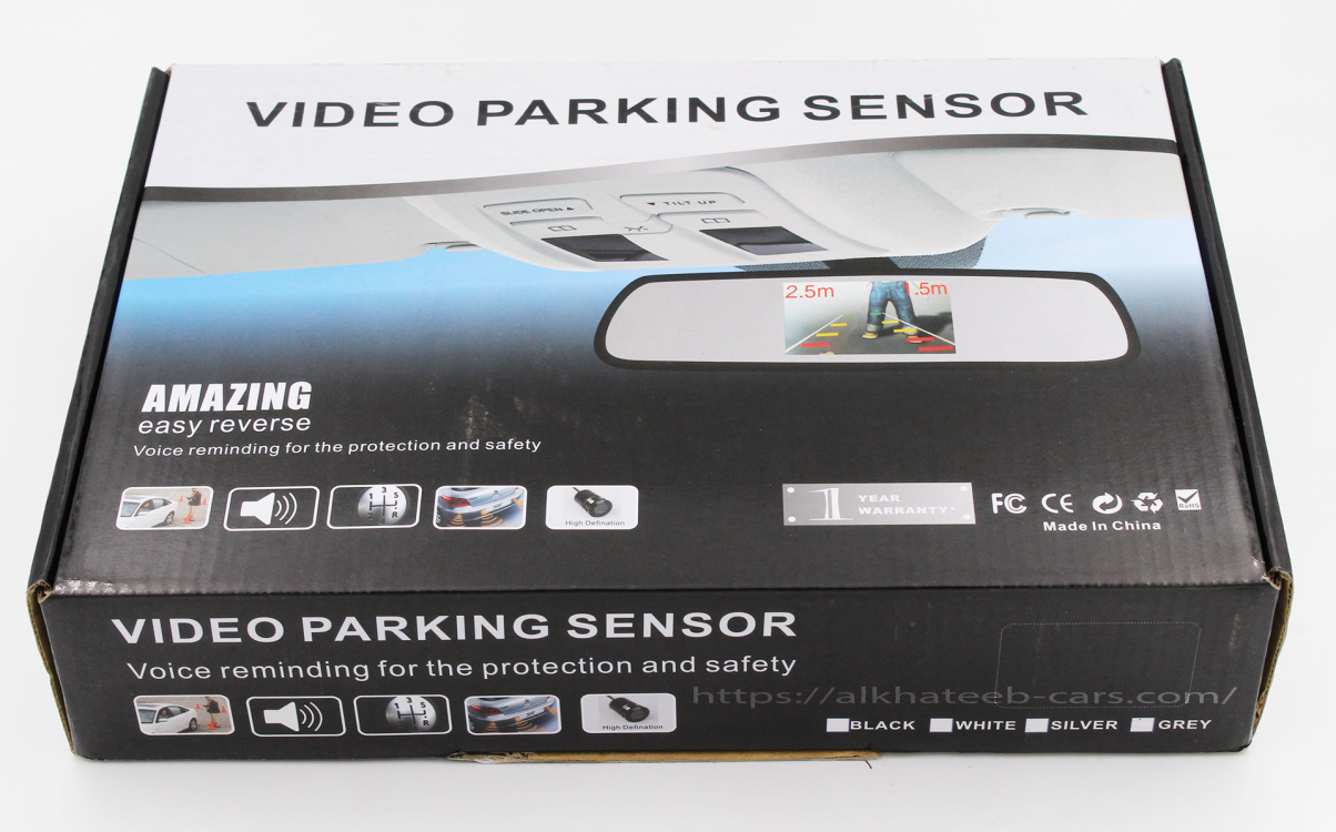 شاشة مراه + حساسات خلفية + كاميرا خلفية  video parking sensor