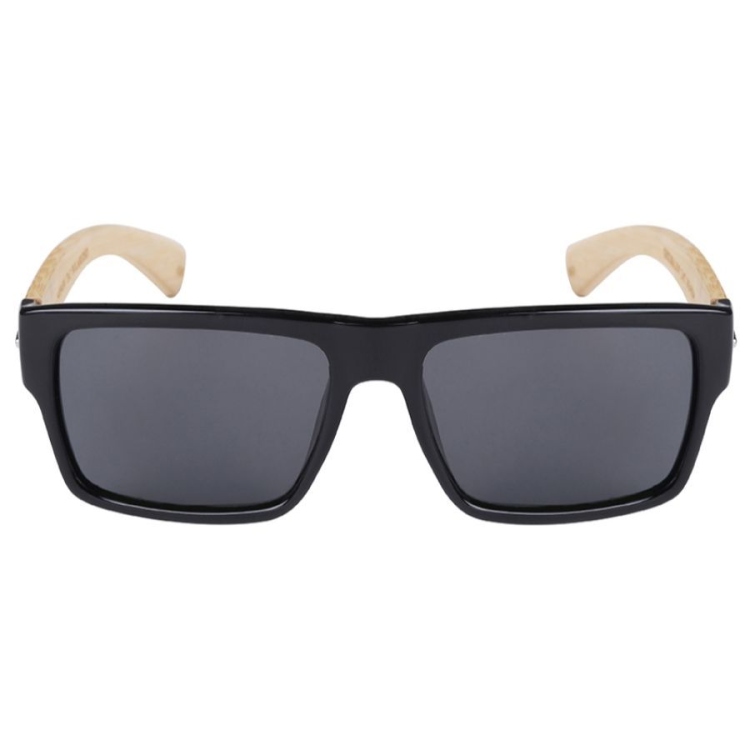  EyeframesInt-THE-11540894BM-P-BAG, Polarized sq Bamboo w/bag Men Sunglasses, Assorted Colors