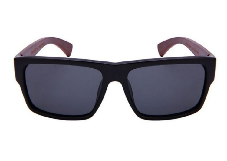  EyeframesInt-THE-11540894BM-P-BAG, Polarized sq Bamboo w/bag Men Sunglasses, Assorted Colors