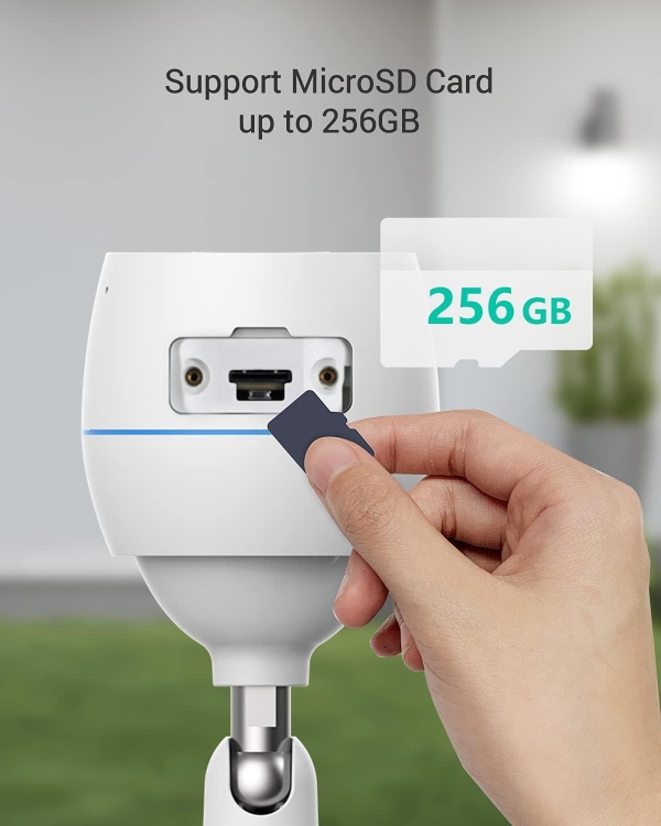 EZVIZ H3C 2MP COLOR - OUTDOOR WI-FI COLOR NIGHT VISION -SUPPORTS MICROSD CARD1 (UP TO 512 GB) - SUPPORTS EZVIZ CLOUDPLAY STORAGE2