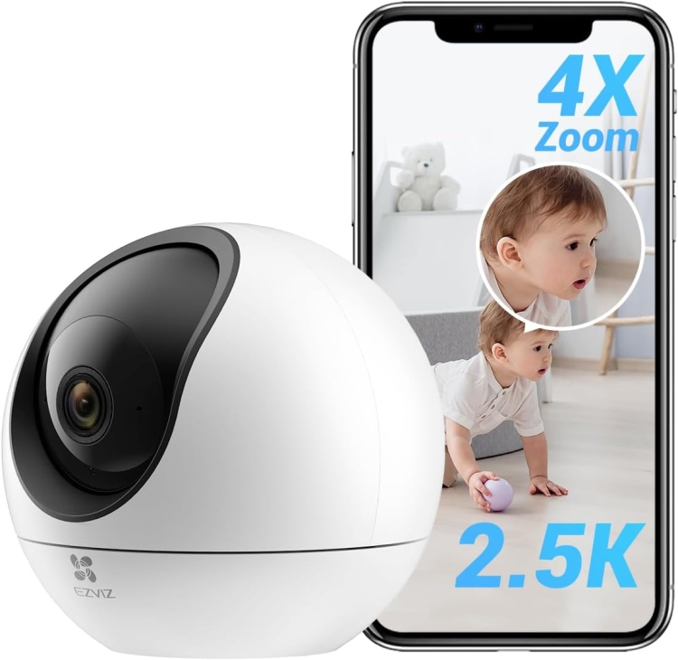 EZVIZ C6 4MP 2K- SMART HOME PAN & TILT CAMERA - 2K SMART HOME PAN & SD CARD UP TOP 256GB -TILT CAMERA-  2.4 / 5 GHZ