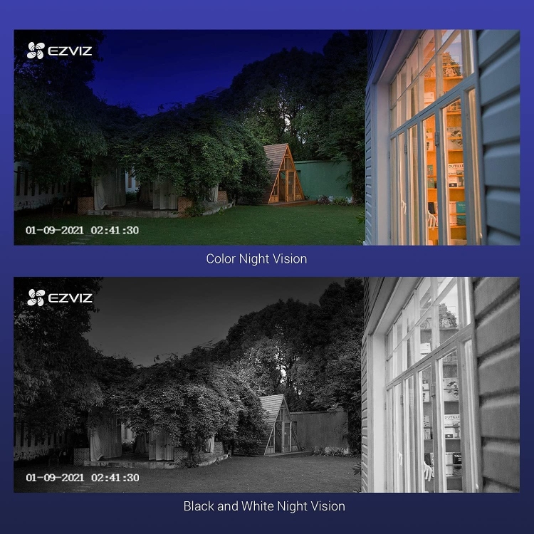 EZVIZ BC1-B3 2MP  WI-FI CAMERA KIT - 2.8MM - 12,900 MAH - 2.4 GHZ WI-FI- IP66 - MICROSD CARDS UP TO 256 GB WI-FI CAMERA KIT - 2.8MM - 12,900 MAH - 2.4