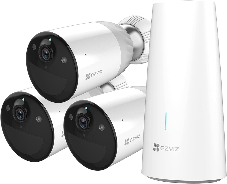 EZVIZ BC1-B3 2MP  WI-FI CAMERA KIT - 2.8MM - 12,900 MAH - 2.4 GHZ WI-FI- IP66 - MICROSD CARDS UP TO 256 GB WI-FI CAMERA KIT - 2.8MM - 12,900 MAH - 2.4
