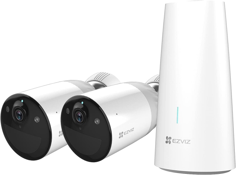 EZVIZ BC1-B2 4MP 2K  WI-FI CAMERA KIT - 2.8MM - 12,900 MAH - 2.4 GHZ WI-FI- IP66 - MICROSD CARDS UP TO 256 GB