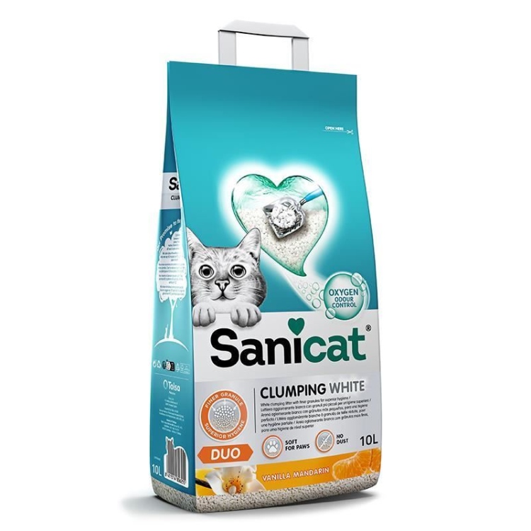 sanicat clumping white -vanilla mandarin