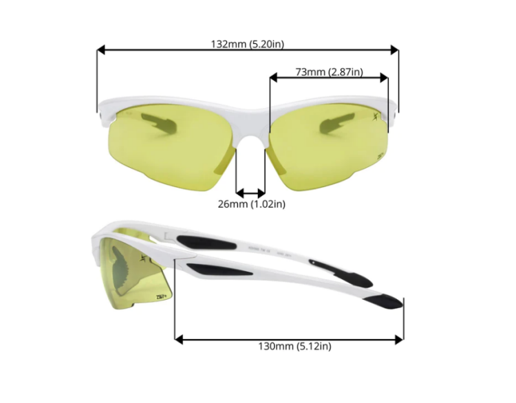 EyeframesInt-XP-11001-1YSD, Photochromic Yellow to Grey Lens Safety Glasses