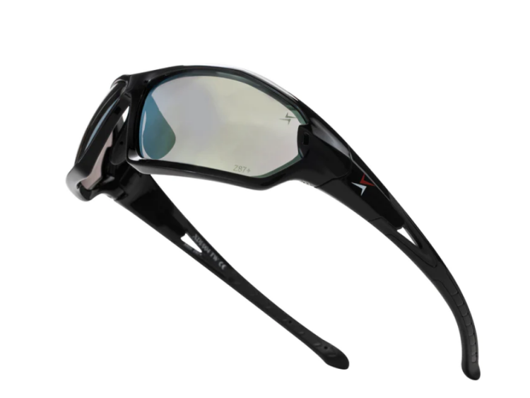 EyeframesInt-XP-11004-PC, Mirror Lens Safety Sunglasses.Assorted Colors