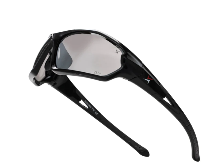 EyeframesInt-XP-11004-PC, Mirror Lens Safety Sunglasses.Assorted Colors
