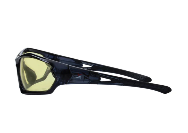 EyeframesInt-XP-11004-PC, Yellow Night Driving Lens  Safety Sunglasses