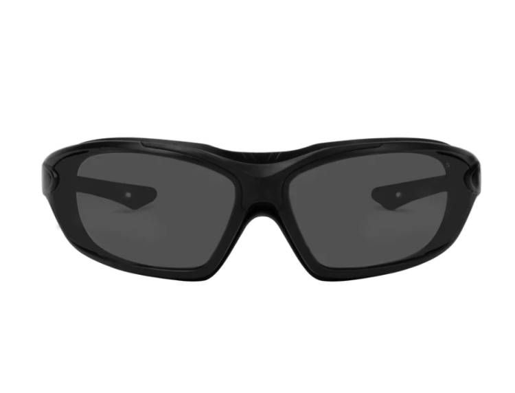 EyeframesInt-XP-11001-PC-2SD, Smoke Lens Safety Sunglasses 