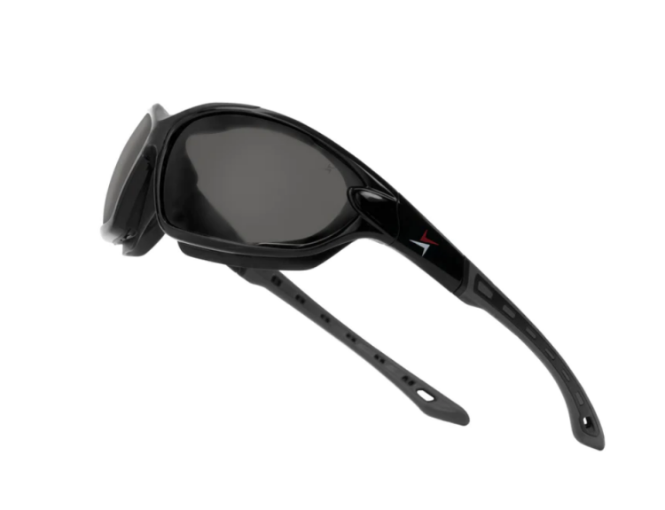 EyeframesInt-XP-11001-PC-1SD, Smoke Lens Safety Sunglasses 