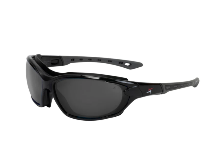 EyeframesInt-XP-11001-PC-1SD, Smoke Lens Safety Sunglasses 