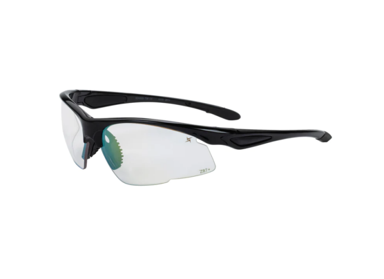 EyeframesInt-XP-11001-2CLBN Photochromi Clear to Brown Lens Safety Glasses