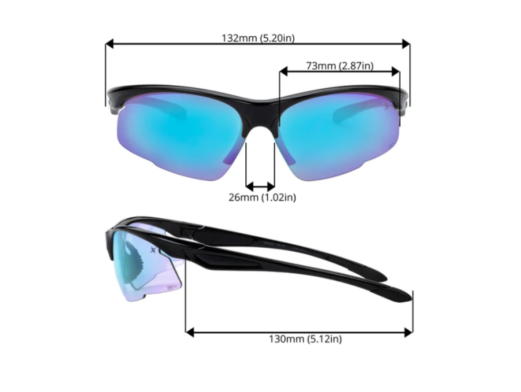 EyeframesInt-XP-11001-3-CLSD, Photochromic Clear to Grey Lens Safety Glasses 